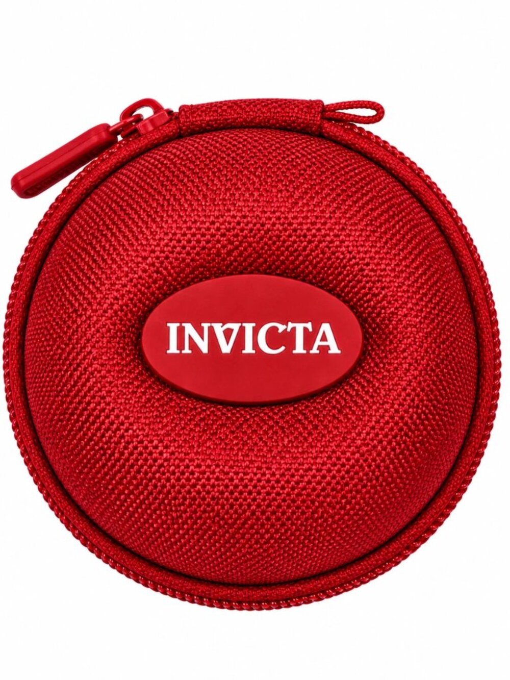 Invicta Single Watch Travel Case w/ Zipper, Red (IPM247-RED)